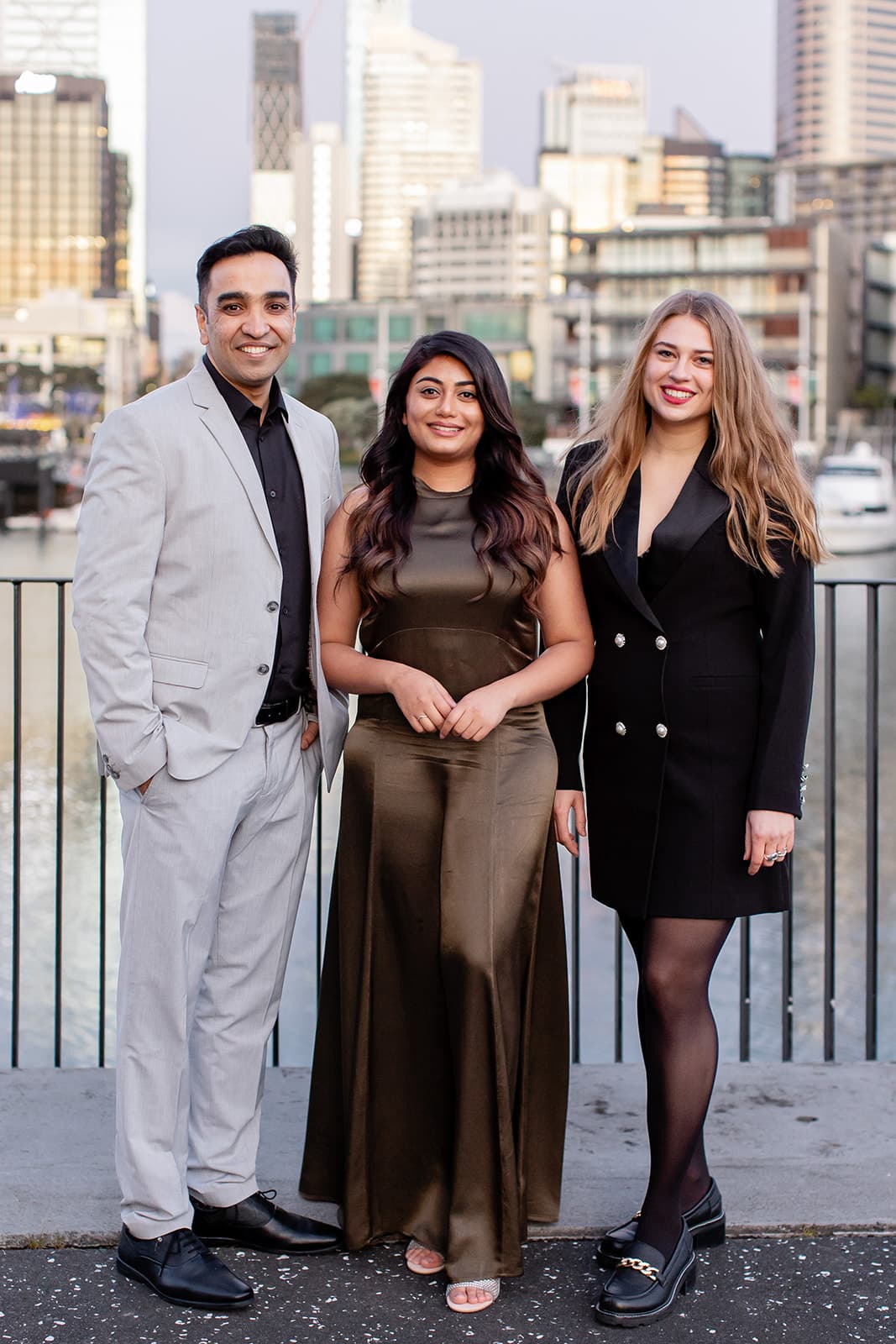 Professional dental team working together in modern clinic environment